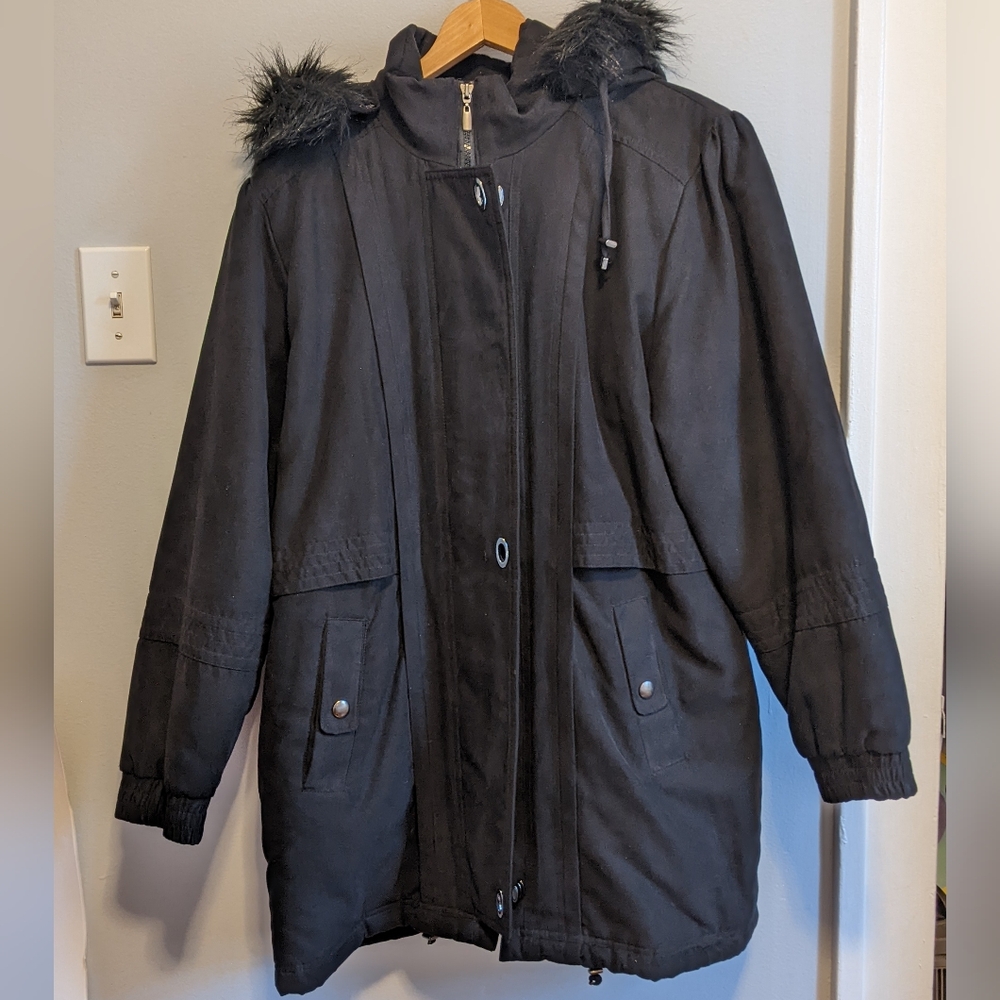 Fur Hooded Long Parka Jacket